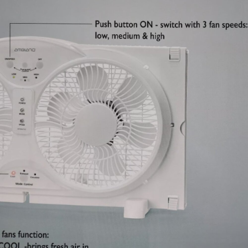 Twin Window Fan Remote Controlled - Picture 11 of 11